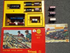 Triang model railways - a boxed train set comprising 0-6-0T tank locomotive, op no 47606,