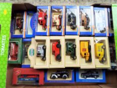 A collection of 30 diecast model motor vehicles, predominantly Lledo,