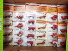 ERTL - 24 metal replica diecast Implements, 1:64 scale, mint in blister packs,