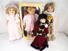 Dolls - 5 good quality dressed dolls to include, a Zapf Creations doll entitled "Colette",