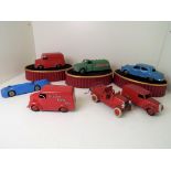 Dinky Toys - a good lot of unboxed early models to include a Trojan van,