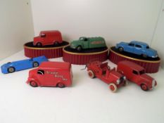 Dinky Toys - a good lot of unboxed early models to include a Trojan van,