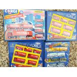 Corgi - four boxed sets comprising Motorway C29/1, Superhauler Despatch set with playmat,