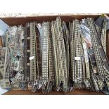 Model Railways - A large quantity of Hornby Dublo 3 rail track to include, straights,