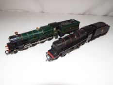 Model Railways - two OO gauge locomotives comprising Hornby 4-6-0 with tender,