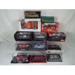 Diecast - a quantity of thirteen diecast model motor vehicles to include Ferrari 156F1 1961 Phil