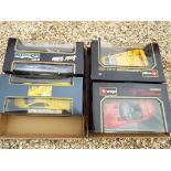 Burago / Maisto - four diecast metal models comprising Burago Dodge Viper RT10 and Lamborghini