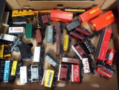 Model Railways - approximately 40 OO gauge items of goods rolling stock to include Hornby