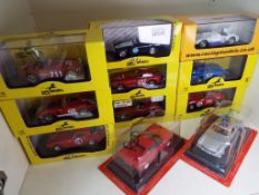 Art Model - eight Ferrari competition sports cars,