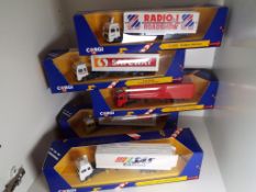 Corgi - five boxed Superhaulers, C1238 Seddon Atkinson Radio 1 Roadshow,