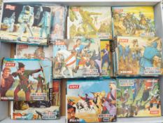 Airfix - 14 boxes of HO/OO scale model pieces to include Foreign Legion, Arabs,