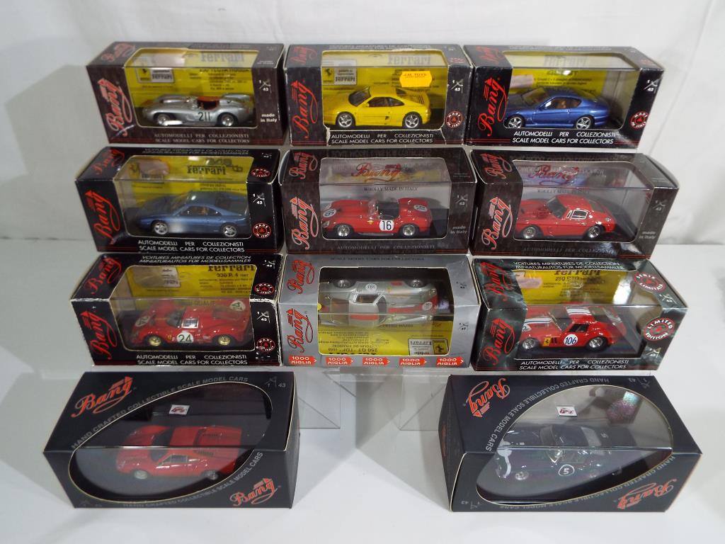 Bang Models - eleven 1:43 scale metal diecast 1:43 scale model Ferraris (all different) # 1015,