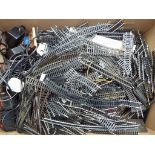 Model Railways - A large quantity of OO gauge twin rail track,