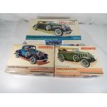 Hubley Models - two Hubley Models metal car kits to include an SJ Duesenberg Dual Cowl Phaeton and