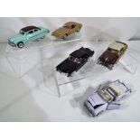 5 Franklin Mint 1:43 scale diecast models comprising Packard Caribbean,