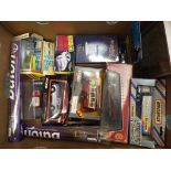 A mixed lot of diecast motor vehicles predominantly in original boxes to include ERTL Bat Mobile,