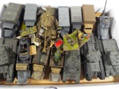 Model Kits - a good lot to include a quantity of hand painted military vehicles constructed from