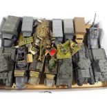 Model Kits - a good lot to include a quantity of hand painted military vehicles constructed from