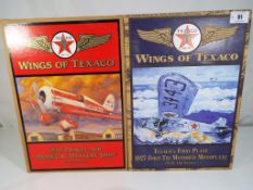 Wings of Texaco - two US coin banks in the style of aeroplanes, Texaco's first plane,