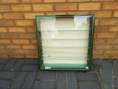 Display Case - a good quality, wooden, glass fronted,