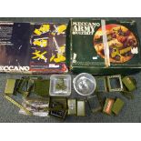 Meccano - a boxed Meccano army multi-kit construction set and a Meccano construction set No.