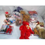 Ty Beanie Bears - a quantity of Ty Collectibles to include three cased bears, four large bears,