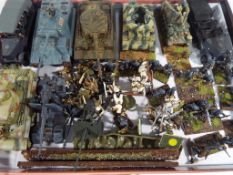 Model Kits - a quantity of military related models built from model kits and hand painted to
