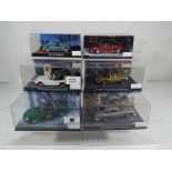 James Bond 007 - six diecast model motor vehicles depicting vehicles from James Bond 007 series to