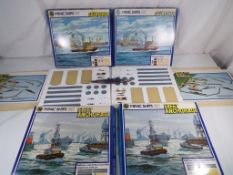 Minic Ships Quayside - four kits by Minic Ships to include two M905 Quayside and two M904 Fleet