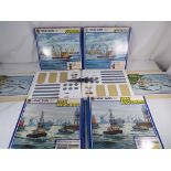 Minic Ships Quayside - four kits by Minic Ships to include two M905 Quayside and two M904 Fleet