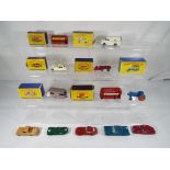 Matchbox - twelve diecast model motor vehicles by Lesney, six in original boxes to include No.