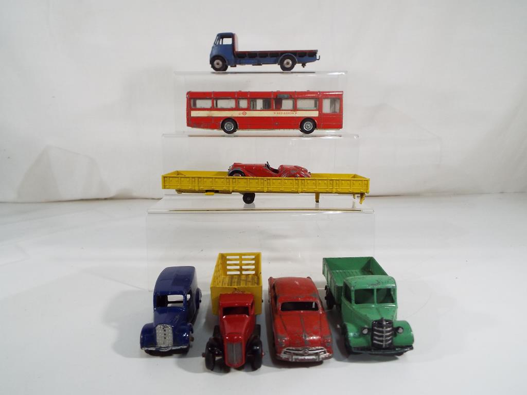 Dinky Toys - eight unboxed and playworn diecast model motor vehicles by Dinky Toys to include AEC