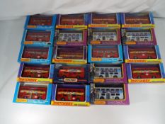 Matchbox - 19 diecast model buses by Matchbox to include # K-15 "Nestle Milkybar",