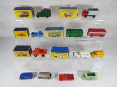 Matchbox - twelve diecast model motor vehicles by Lesney, six boxed to include No. 26, No. 60, No.