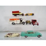 Dinky Toys - 7 unboxed and playworn diecast model motor vehicles by Dinky Toys to include Ford