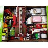 Diecast - a quantity of predominantly diecast model motor vehicles to include Burago, Corgi,