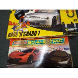 Scalextric - a Bash and Crash Scalextric Sport, boxed and a Micro Scalextric Maclaren MP4 - 12C,
