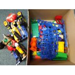 A good lot to include a child's toy train set and two remote controlled Power Rangers Robots (3)