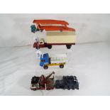 Diecast - 5 unboxed diecast model motor vehicles to include Matchbox Major Pack M-8 Car Transporter,