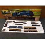 Model Railways - an OO gauge electric train set by Hornby Railways entitled the Blue Streak