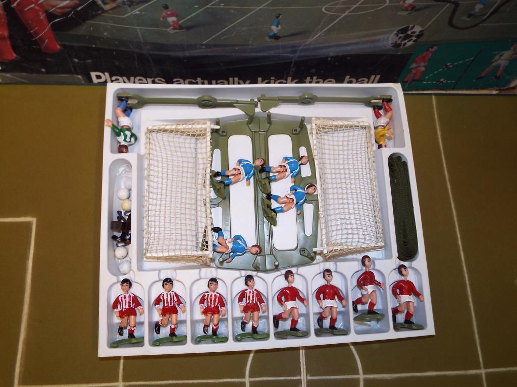 A Striker 5-aside football game with a kick table-top by Parker in original box and a Chutes Away - Image 2 of 3