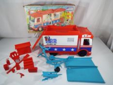 Ideal - a King of the Evil Stuntman Knievel Scramble Van with original box