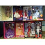 Barbie - eight Barbie Dolls to include The Wizard of Oz Dorothy 25812, Peaches and Cream 7626,