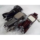 Franklin Mint - three unboxed diecast model motor vehicles by Franklin Mint to include 1935