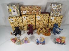 Steiff - 4 figurines from "The Steiff Collection" by Enesco in original boxes,