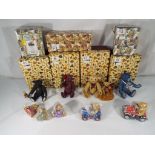 Steiff - 4 figurines from "The Steiff Collection" by Enesco in original boxes,