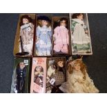 Dolls - a quantity of modern dressed dolls predominantly boxed from the Heritage Mint Limited