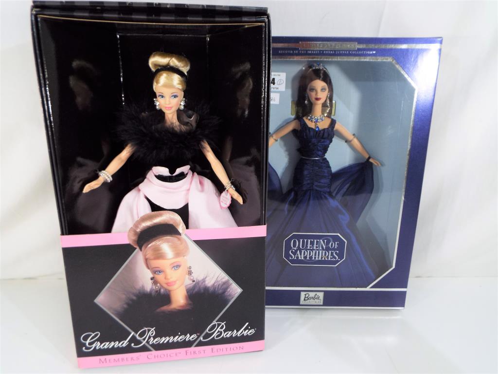 Barbie - two good quality Barbie dolls entitled Queen of Sapphire issued in a limited edition 26924