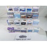 Model Aeroplanes - Thirty diecast models of commercial airliners by Herpa,