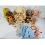 Merrythought - eight mohair bears by Merrythought of various sizes,